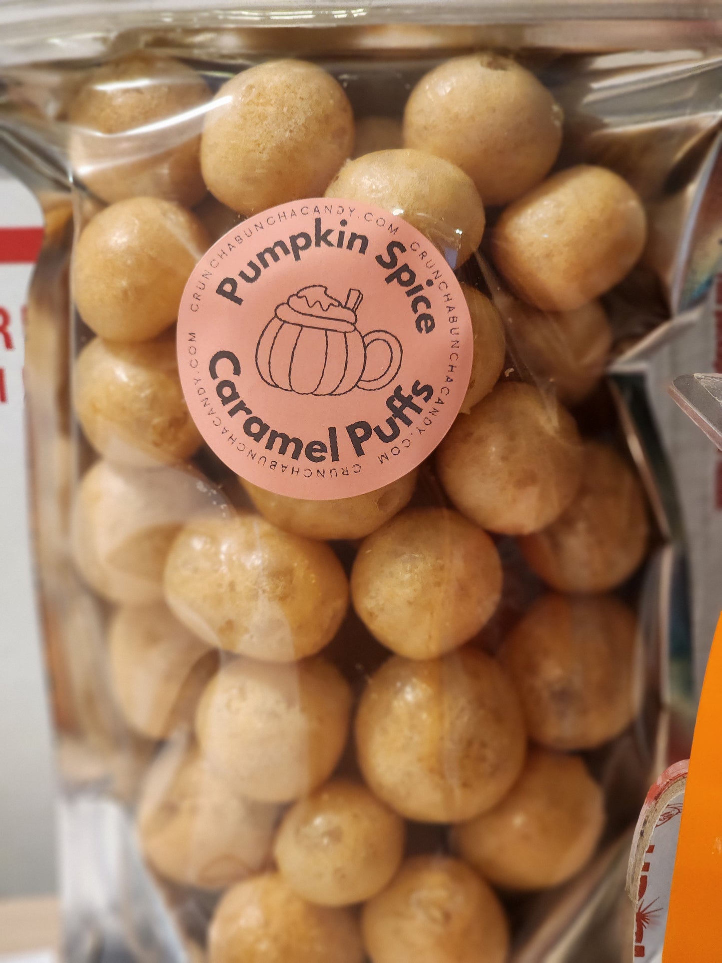 Pumpkin Spice Caramel Puffs